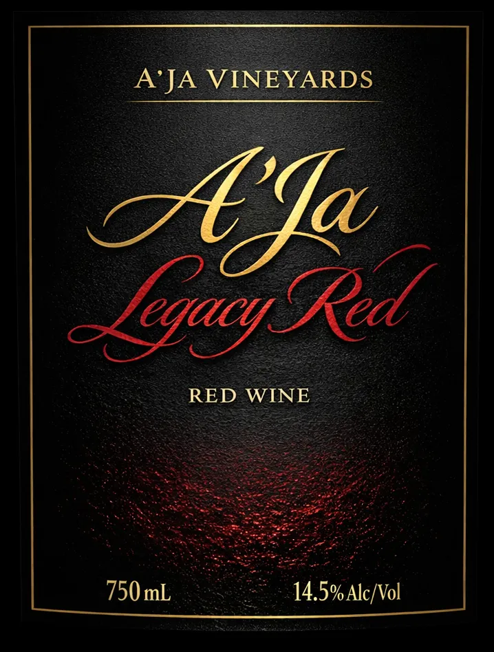 Premium red wine crafted in New Jersey Legacy Red collection