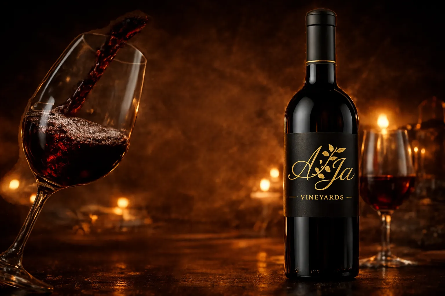 AJA Vineyards Malibu Coast premium wine bottles